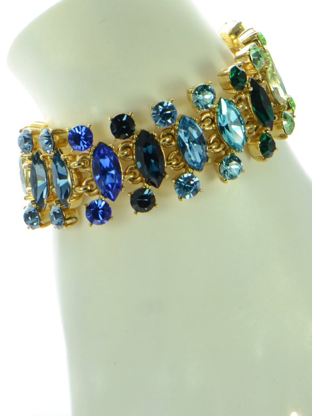 Oscar De La Renta Gold-tone Crystal Bracelet